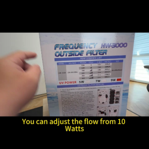 Aquarium SUNSUN HW-3000 Inverter UV Smart Canister Filter 90cm-180cm Tank(水族森森智能变频UV静音过滤桶)