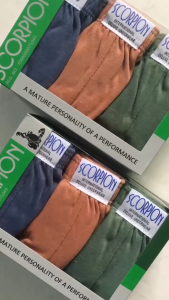 3 Pcs Celana Dalam Pria Dewasa Scorpion Bahan Katun Polos | CD Laki Laki Murah Nyaman
