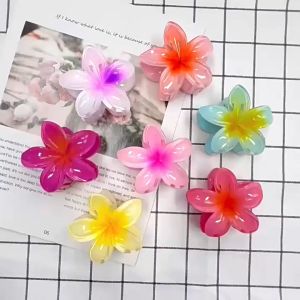 J Kẹp Tóc Hoa sứ  Kẹp tóc hoa Nhiều Màu Sắc Phong Cách Hawaii CINDY68