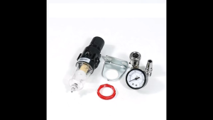 AFR2000 1/4 ตัวกรองลม ตัวควบคุมแรงดันอากาศสำหรับคอมเพรสเซอร์อากาศ ตัวแยกน้ำมันและน้ำ ไส้กรองทองแดง เครื่องมือลม