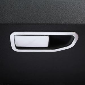 For Peugeot 3008 5008 GT 2017 2018 2019 2020 2021 2022 2023 Stainless Car Co-pilot Storage Box Handle Bowl Trim Cover Stickers
