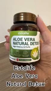 Estalife Aloe Vera Natural Detox | Chia Seed | Constipation Lose Weight Slimming | 60 Capsules
