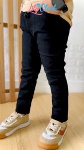 Lily And Clark Celana Jeans Anak Laki-Laki Panjang Basic Warna Hitam JB03 Bold V2