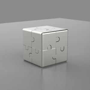 Adult Intelligence Cube Toy Stress Relief Time Killer Aluminum Alloy Unbounded Magic Cube Fun Ho Brand Brain Teaser Toy