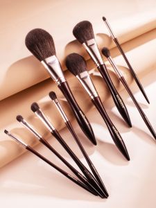 Merqueen Makeup Brush Set 19 Pieces Highlighting Contouring Powder Eyeshadow Super Soft Cosmetic Tools Long Handle Face Beauty