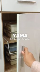 **【RUMATIDY】YAMA Rak Gantung Besi Keranjang Penyimpanan Lemari Gantung Kabinet**