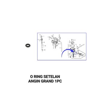 O Ring Setelan Angin Grand (Harga Per 1 PC) - O Ring Washer Baut Stelan Setelan Angin Karburator Kaburator Kalburator Honda Astrea Prima Legenda Supra