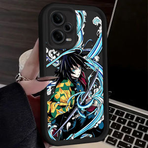 Bandai | Ốp Điện Thoại Demon Slayer Anime Cho Dòng Xiaomi Redmi Note - Tanjiro Tomioka Giyu Design Ốp Lưng Silicon Mềm Chống Trầy Xước