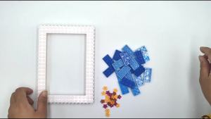 1PC Decor Photo Frame DIY Star Sky Simple Color Block Picture Frame For Home Decoration Birthday Gift