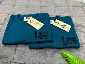 เสื้อยืดแขนสั้นงานปัก Lee (ผ้าคอตตอน)ใส่ได้ทั้งชายและหญิง SMLมีบริการเก็บเงินปลายทาง