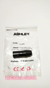 Jack Canon XLR Male ASHLEY XL3MWT Original Waterproof/ Jeck Canon Laki Conector Audio XLR Ashley XL3MWT Anti Air