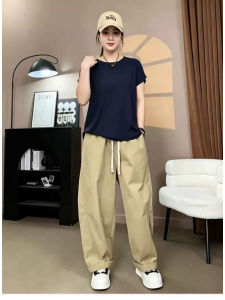 Stylish Versatile Set Slimming Short Sleeve T-shirt Leisure Culottes