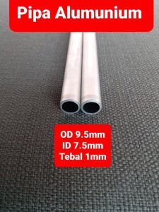 Pipa Alumunium// Paket 10 Batang// 7mm 8mm 9.5mm 12.5mm// Panjang 50cm 100cm