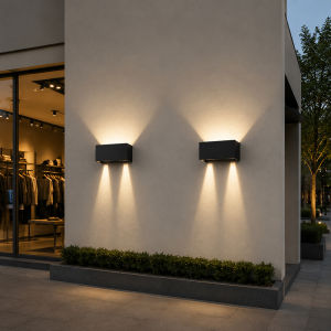 Modern LED Outdoor Wall Light IP65 Waterproof Up Down Wall Sconce Adjustable Beam Aluminum Porch Garden Lamp 10cm/20cm/30cm