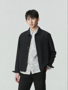 Spring New Fashion Casual Turn-down Collar Button Jacket