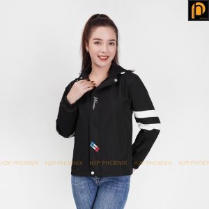 Áo khoác nữ áo gió nữ 2 lớp chất liệu gió tráng phủ nanô bạc chống nước chống gió