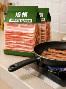 No Additives Breakfast Bacon for Kids and Commercial Use