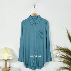 Kemeja Rayon Twil Premium wanita Lengan Panjang-kemeja polos-kemeja kerja-kemeja kekinian- Basic