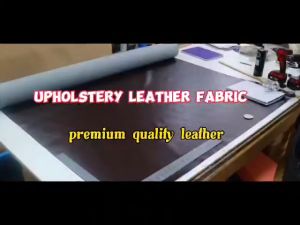 Premium Leather Washed Mahogany Upholstery Fabric per Yard Home Car Interior DIY