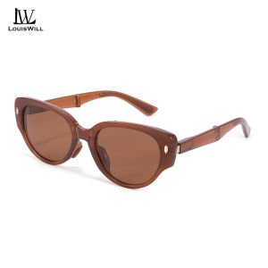 แว่นกันแดดแฟชั่นกรอบแคบแว่นตากันแดดพับเก็บได้สำหรับสุภาพสตรีแว่นตากันแดดแว่นตานิรภัยปกป้อง UV400แว่นตาโพลาไรซ์