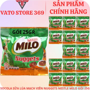 Socola viên NESTLE MILO nuggets gói 25g