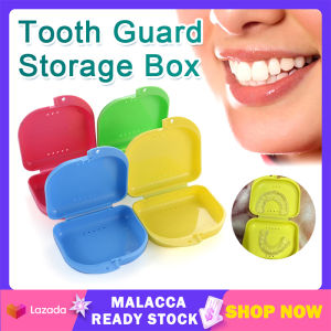 Dental Retainer Box 5 Colors Fake Teeth Mouth Guard Denture Storage Case Box Container Dental Storage Hygiene Organizer Accessories 牙套盒 | Cute Baby