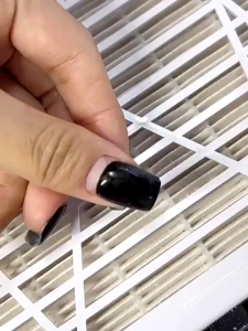 Nail Dust Collector Vacuum 80W Adjustable Power Suction Nail Dust Cleaner Machine for Manicure Dust Collector for Nails for Salon Home Use Nail Filter When Using Nail Drill