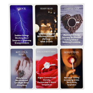 53 Pcs Cards Mystic Red Rose Oracle Deck 10.3*6cm A Situations Deck Tarot Cards Twin Flame Oracle Cards Love Keywords Meaning