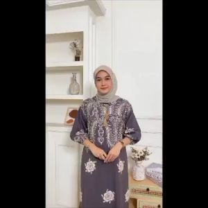 Gamis Tassel Jumbo LD 120 Busui Rayon Tebal Adem Nyaman