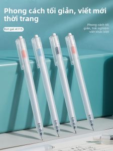 deli | Bút Bi Nắp Bấm Mực Đen Thân Trong Suốt