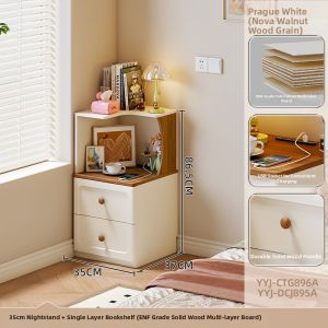 ZUNTONGGE | Small Corner Multi-storage Bedside Table