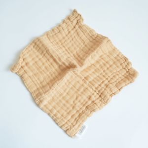 ผ้าห่อหน้าผ้าฝ้ายธรรมชาติสําหรับทารกแรกเกิดหลายชั้นผ้ามัสลินผ้าฝ้ายสําหรับล้างหน้า