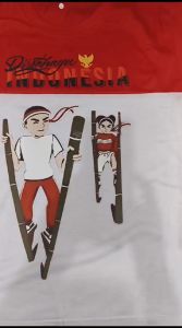 KAOS KATUN PREMIUM 28S & KAOS MERAH PUTIH UNTUK 17 AGUSTUS