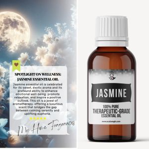 My Home JASMINE Essential Oil Natural Therapeutic Grade EO Organic Pure Vegan Asteria Luxe Wowhappy