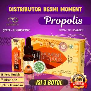 Propolis Moment Brazillian Original 100% Antibiotik Alami Obat Herbal Halal BPOM