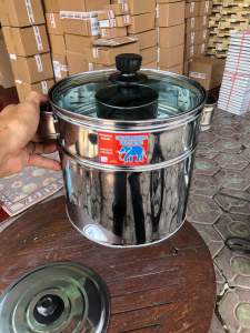 Dandang bakso super mini Size 16cm tutup Kaca Free centong Capit Pegangan Anti Panas