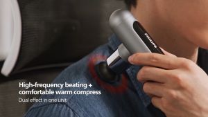 Philips Mini Massage Gun 筋膜枪 with Soothing Heating for Muscle Percussion mesin urut badan mini Deep Tissues Muscle Massager 5 Levels of Intensity Muscle Gun Body Massager Machine