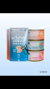 Schesir SILVER - Senior Wet Cat Food - Grain Free Complete & Balanced Diet Meal (5 Recipes) 70-80g