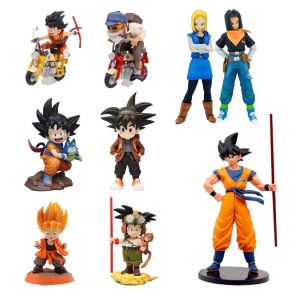 Bandai | Anime Dragon Ball Figure Super Saiyan PVC Desktop Display Figurines Adult Collection Model Toys Birthday Gift