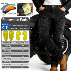 Men Summer Motorcycle Riding Pants Blue Kevlar Jeans Abrasion Resistant Windproof Dirt Bike Riding Protective Gear 032