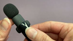 Topspot Pengurangan kebisingan Lavalier Mikrofon Clip Wireless Mic Zoom HP Vlog Teleconference Rapat Recording video