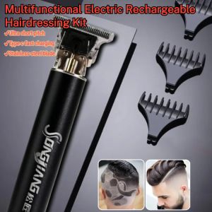 Electric Rechargeable Hairdressing Kit Electric Clipper Washable Haircutting Machine Beard Trimmer