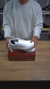 NAZ DEDRICK - Sepatu Sneakers Pria NAZ Kasual Putih Polos Sepatu Kets Cowok Sol Dijahit 100% LOKAL