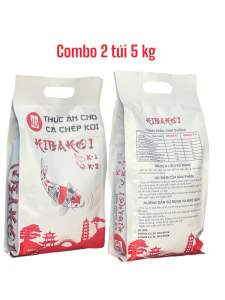 Combo 2 túi 5 kg Cám cá koi kibakoi 2 - hỗ trợ cá tăng màu tăng size.
