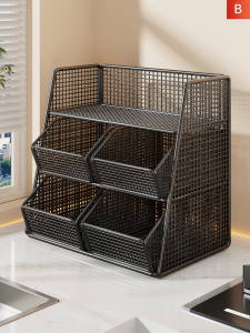 WUBUWEI | Kitchen Fruit and Vegetable Organizer Storage Basket Multilayer