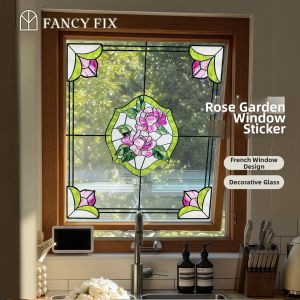 fancy fix | New 2026 French Retro Stained Glass Window Decals
