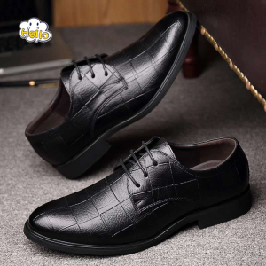 Mens Black leather shoes OFFICE/CASUAL SHOES