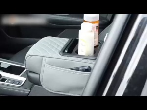 PU Leather 4-in-1 Car Armrest Cushion – Console Pad with Tissue Box Organizer and Cover