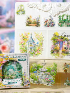 Bộ Nhãn Dán Garden End Để Trang Trí Sổ Tay High Aesthetic Artistic All-Match Sticker Set for Scrapbooking Và Trang Trí
