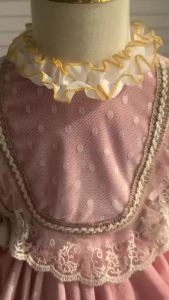 2-8 years Lolita lace princess dress Childrens Princess Evening Gown Fashionable Printed Ruffle Party Girls Dresses